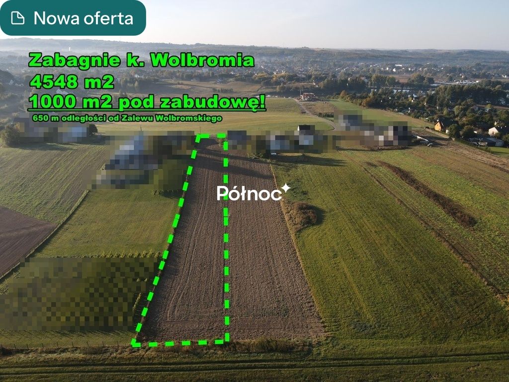 Działka budowlana Zabagnie, ul. Działkowa. Zdjęcie 1