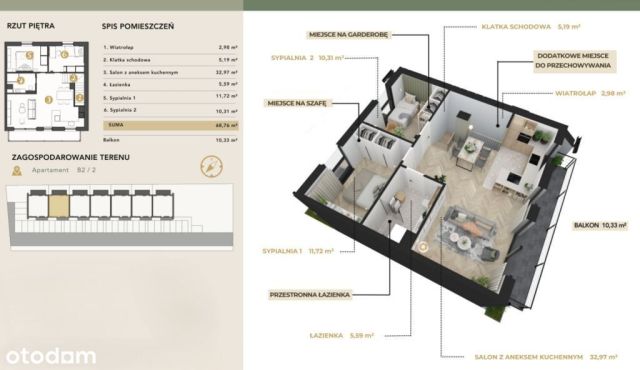 Mieszkanie 3-pokojowe Rzeszów. Zdjęcie 7