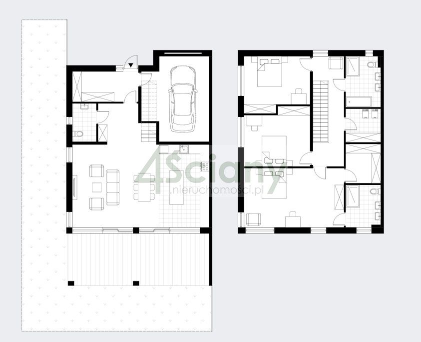 bliźniak, 4 pokoje Głosków. Zdjęcie 9