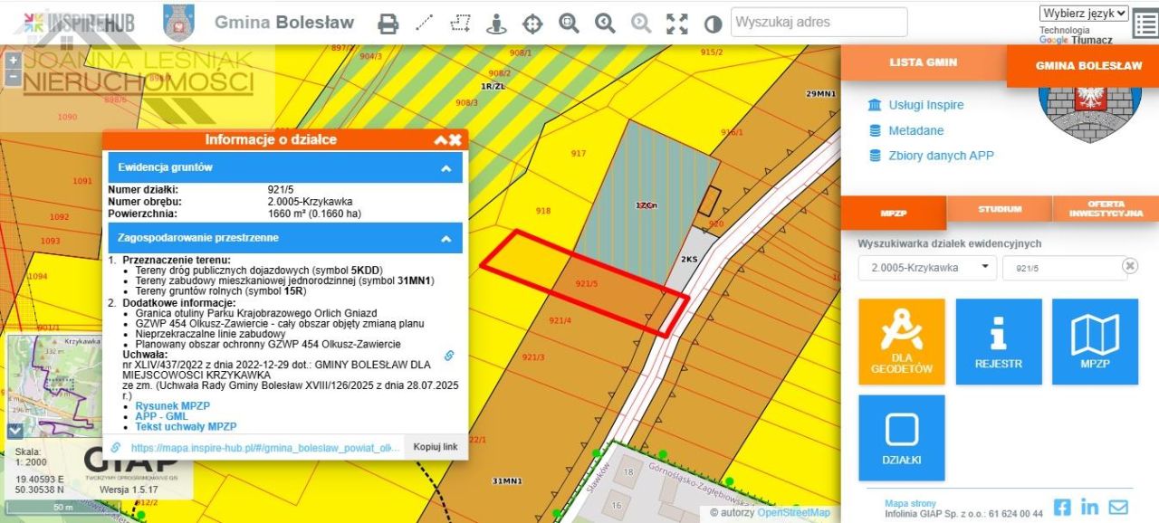 Działka budowlana Krzykawka, ul. Kościelna. Zdjęcie 5