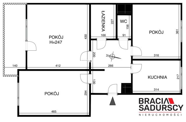 Mieszkanie 3-pokojowe Kraków Dębniki, ul. Kobierzyńska. Zdjęcie 19