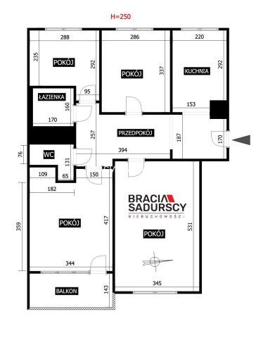 Mieszkanie 4-pokojowe Kraków Podgórze Duchackie, ul. Jana Sas-Zubrzyckiego. Zdjęcie 3