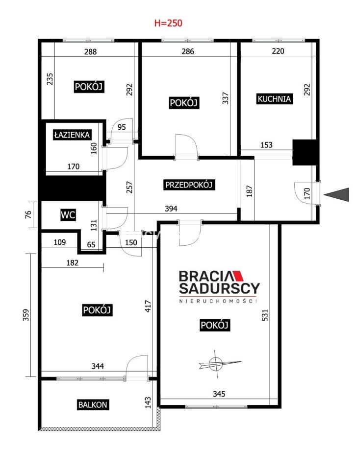 Mieszkanie 4-pokojowe Kraków Podgórze Duchackie, ul. Jana Sas-Zubrzyckiego. Zdjęcie 3