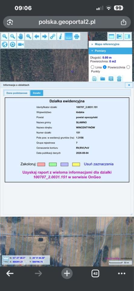Działka rolna Wincentynów. Zdjęcie 2