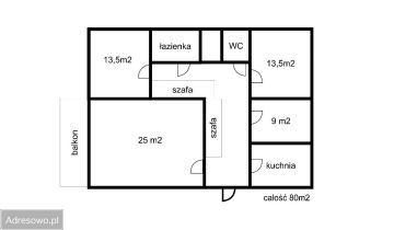 Mieszkanie 4-pokojowe Poznań Rataje, os. Rusa