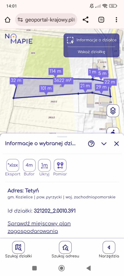 Działka budowlana Tetyń. Zdjęcie 6