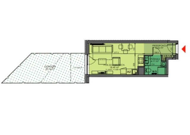 Mieszkanie 1-pokojowe Wrocław Stare Miasto, ul. Grabiszyńska. Zdjęcie 3