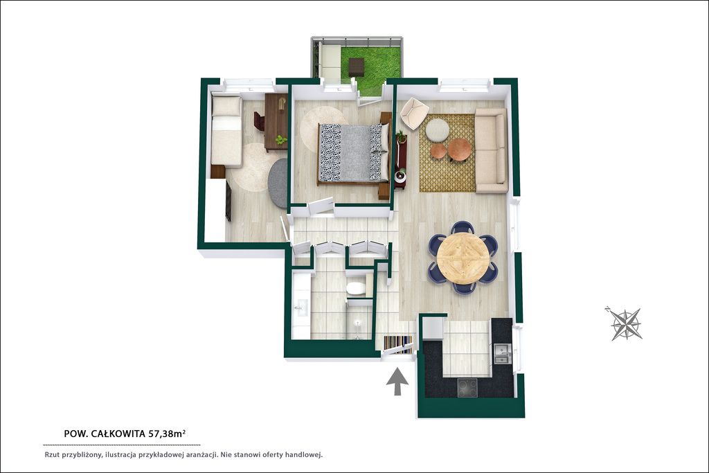 Mieszkanie 3-pokojowe Radzymin, ul. Juliusza Słowackiego. Zdjęcie 7