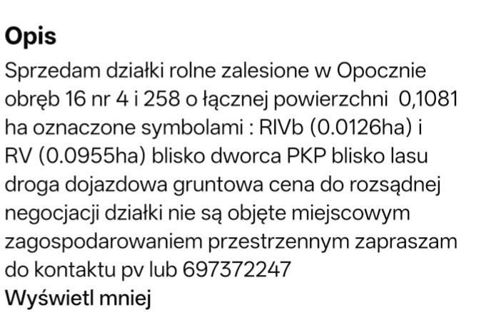 Działka leśna Opoczno Gorzałków, Gorzałkow. Zdjęcie 2