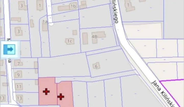 Działka budowlana Zalewo, ul. Kilińskiego