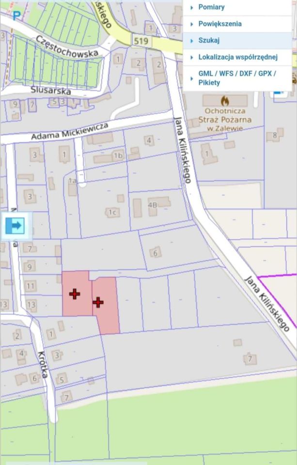 Działka budowlana Zalewo, ul. Kilińskiego