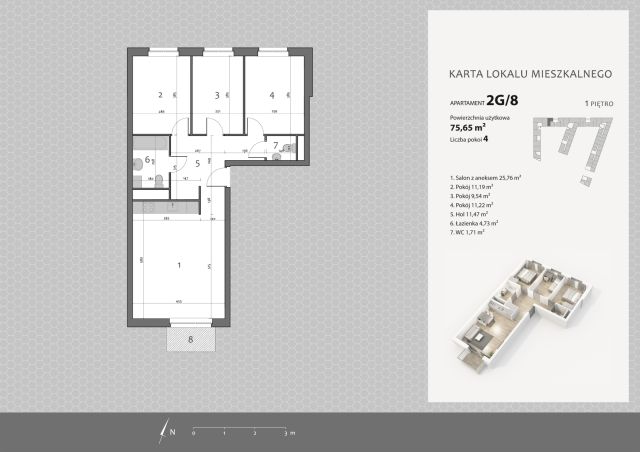 Mieszkanie 4-pokojowe Poznań Malta, ul. Katowicka. Zdjęcie 19