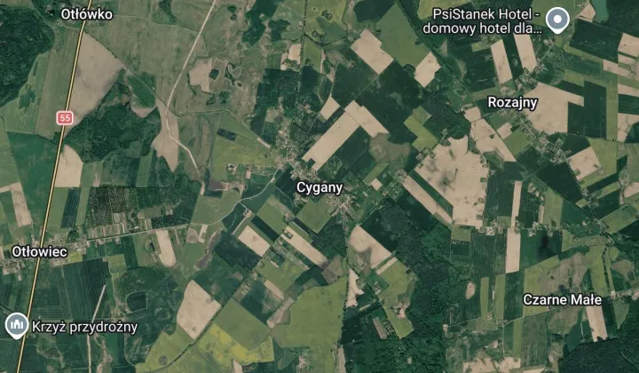Działka rolna Cygany