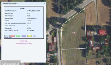 Działka budowlana Stanisławów