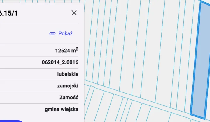 Działka rolna Pniówek