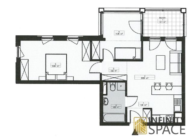 Mieszkanie 3-pokojowe Warszawa Mokotów, ul. Obrzeżna. Zdjęcie 16