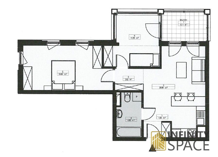 Mieszkanie 3-pokojowe Warszawa Mokotów, ul. Obrzeżna. Zdjęcie 16