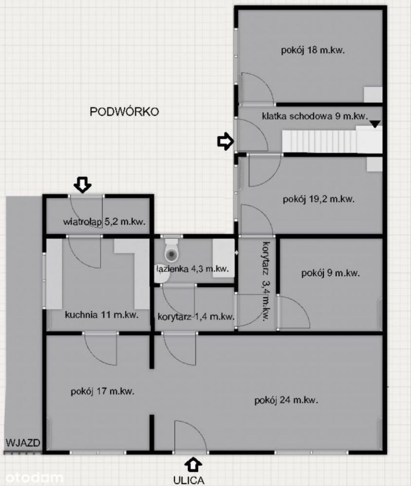 bliźniak Łekno, pl. Powstańców Wlkp.. Zdjęcie 5