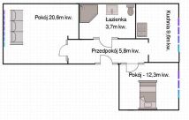 Mieszkanie 2-pokojowe Głogów Kopernik, ul. Galileusza. Zdjęcie 4