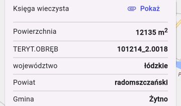 Działka rolna Pągów