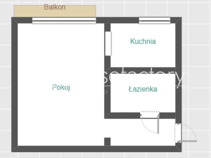 Mieszkanie 1-pokojowe Łódź Teofilów, ul. Traktorowa. Zdjęcie 6