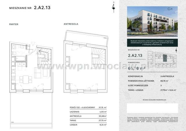 Mieszkanie 2-pokojowe Wrocław Fabryczna. Zdjęcie 4