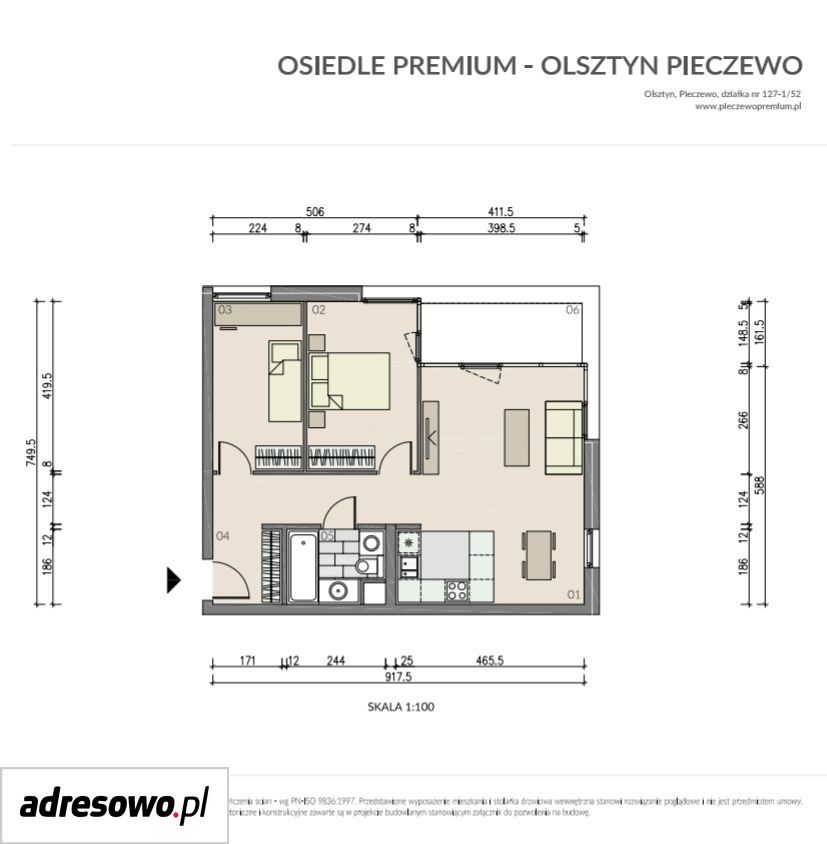 Mieszkanie 3-pokojowe Olsztyn Pieczewo, ul. Marii Dąbrowskiej. Zdjęcie 13