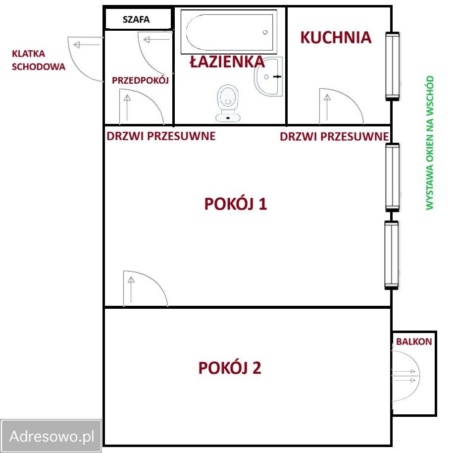 Mieszkanie 2-pokojowe Aleksandrów Łódzki, al. Wyzwolenia. Zdjęcie 10
