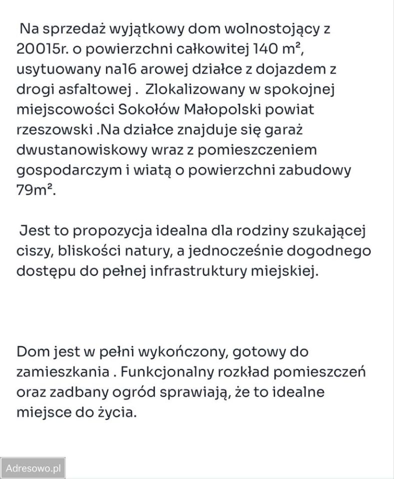 dom wolnostojący, 4 pokoje Sokołów Małopolski. Zdjęcie 4