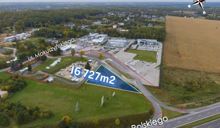 Działka inwestycyjna Częstochowa Północ, ul. Makuszyńskiego