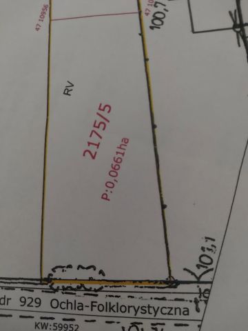 Działka budowlana Zielona Góra Ochla, ul. Ochla-Folklorystyczna. Zdjęcie 1