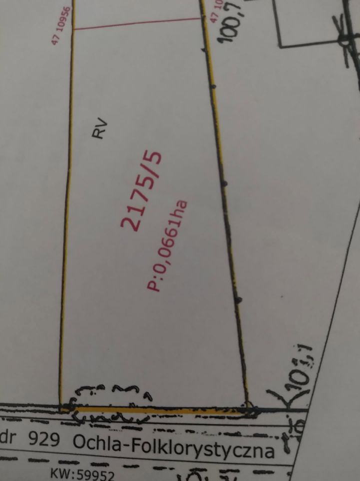 Działka budowlana Zielona Góra Ochla, ul. Ochla-Folklorystyczna