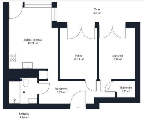 Mieszkanie 3-pokojowe Bydgoszcz Fordon, ul. Grunwaldzka. Zdjęcie 15