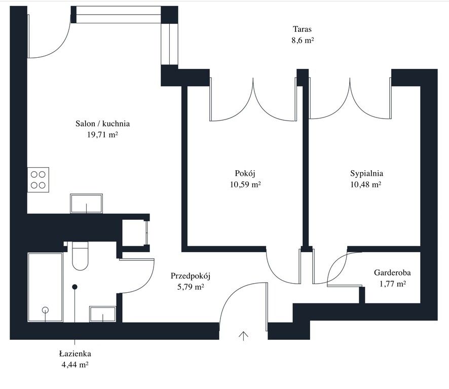 Mieszkanie 3-pokojowe Bydgoszcz Fordon, ul. Grunwaldzka. Zdjęcie 15