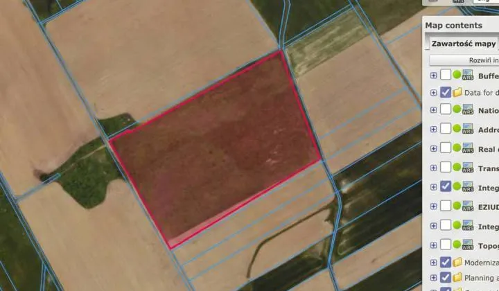 Działka rolna Strzegów