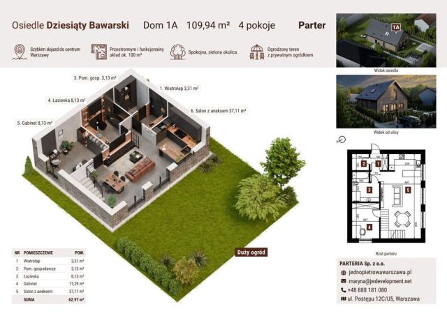 bliźniak, 4 pokoje Konstancin-Jeziorna. Zdjęcie 4