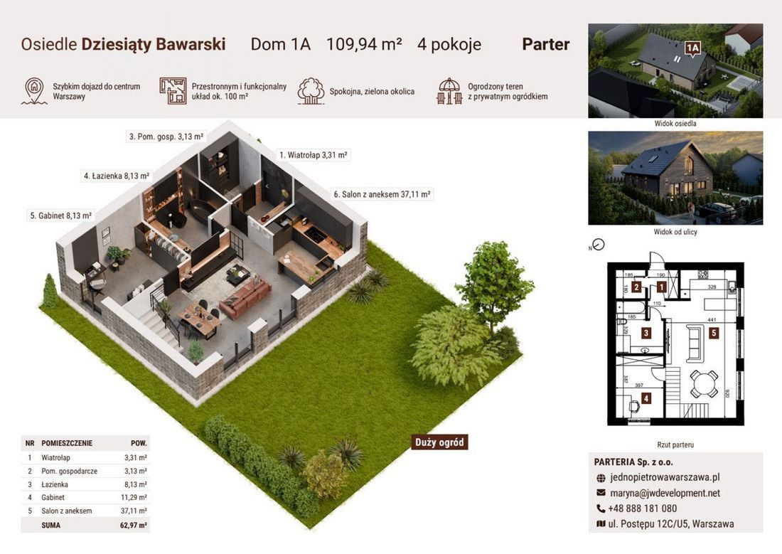 bliźniak, 4 pokoje Konstancin-Jeziorna. Zdjęcie 4