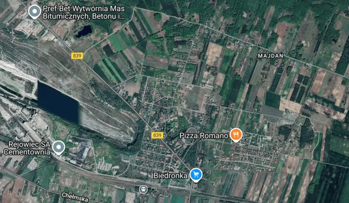 Działka budowlana Rejowiec Fabryczny, ul. Fryderyka Chopina