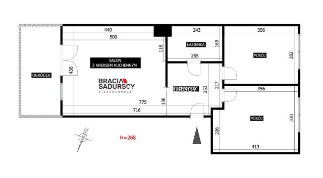 Mieszkanie 3-pokojowe Kraków Podgórze Duchackie, ul. Walerego Sławka. Zdjęcie 20