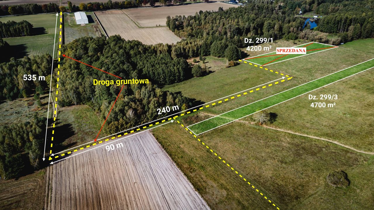 Działka rolna Żebrak. Zdjęcie 5