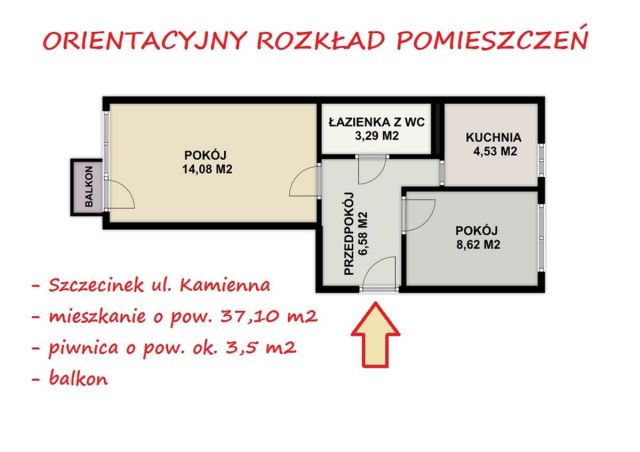 Mieszkanie 2-pokojowe Szczecinek, ul. Kamienna. Zdjęcie 11