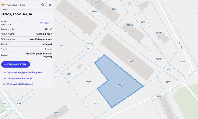 Hala/magazyn Orneta, ul. Przemysłowa. Zdjęcie 1