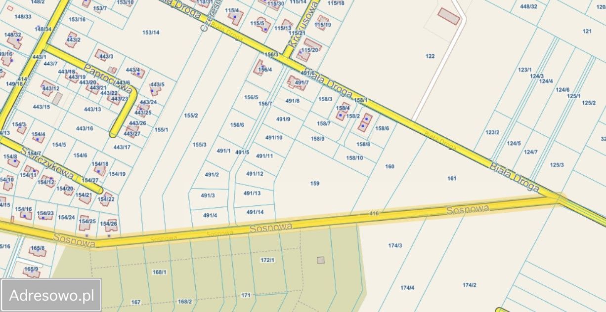 Działka budowlana Kalinówka, ul. Sosnowa
