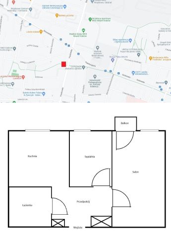 Mieszkanie 2-pokojowe Kraków Krowodrza, ul. Piastowska. Zdjęcie 7