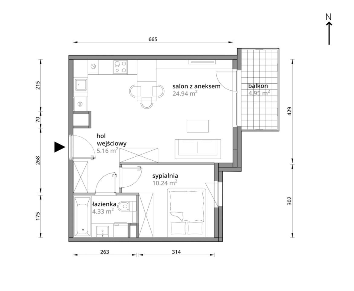 Mieszkanie 2-pokojowe Warszawa Praga-Południe, ul. Podskarbińska. Zdjęcie 7