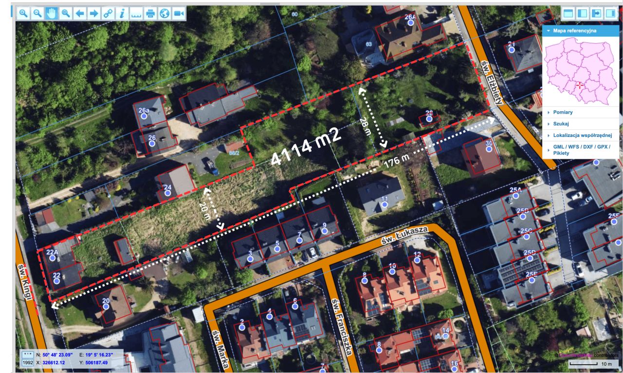 Działka inwestycyjna Częstochowa Podjasnogórska , ul. św. Kingi. Zdjęcie 10