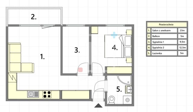 Mieszkanie 3-pokojowe Warszawa Ursus, ul. Felicjana Sławoja-Składkowskiego. Zdjęcie 9