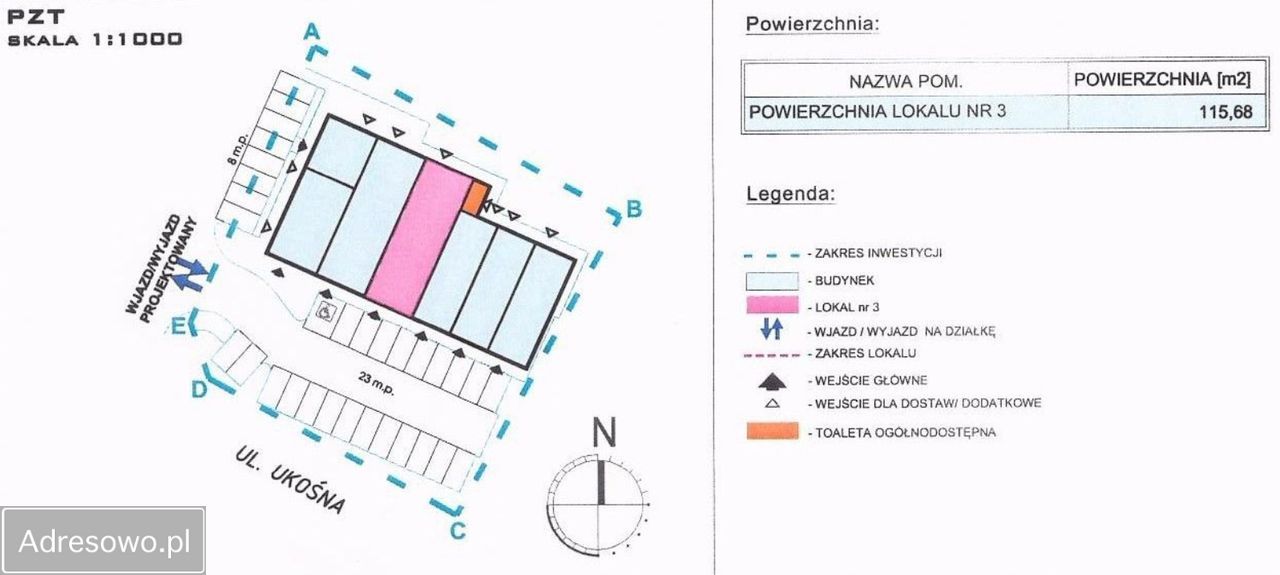 Lokal Zalasewo, ul. Ukośna. Zdjęcie 3
