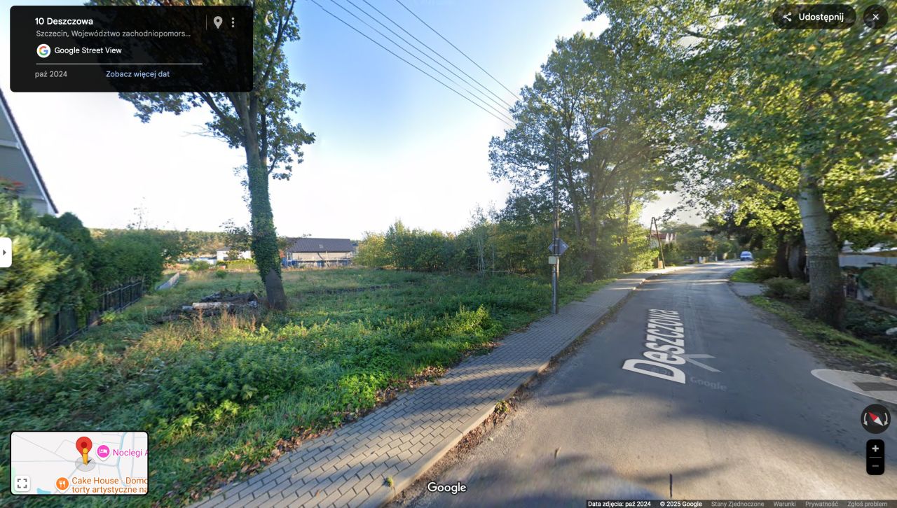 Działka budowlana Szczecin Płonia, ul. Deszczowa