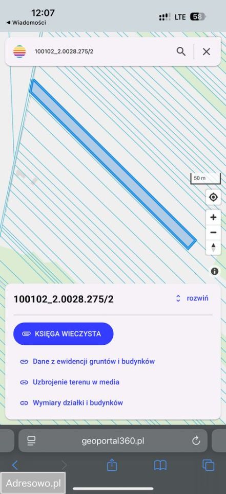 Działka Podwody-Kolonia